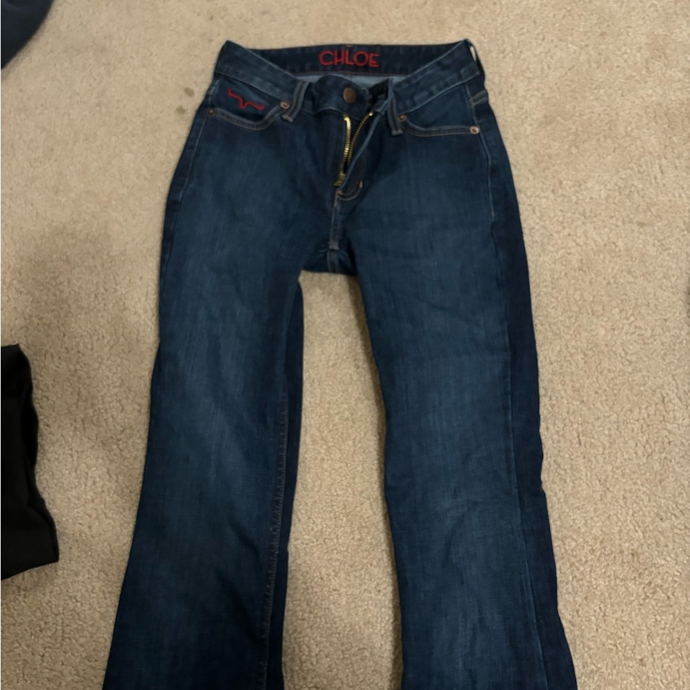 Chloe Dark Blue Flare Jeans